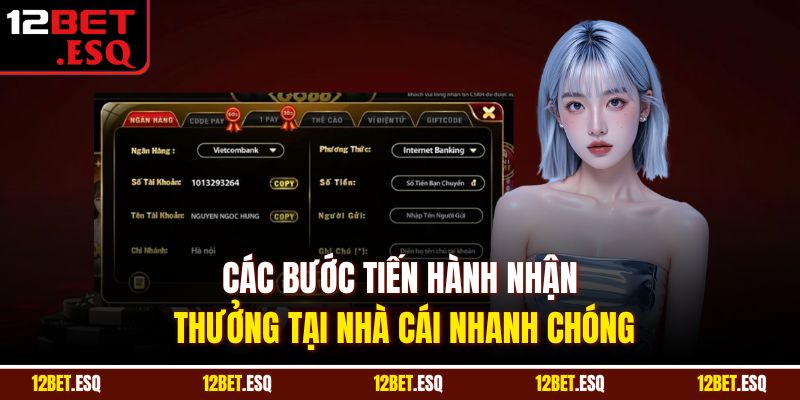 Các bước tiến hành nhận thưởng tại nhà cái nhanh chóng